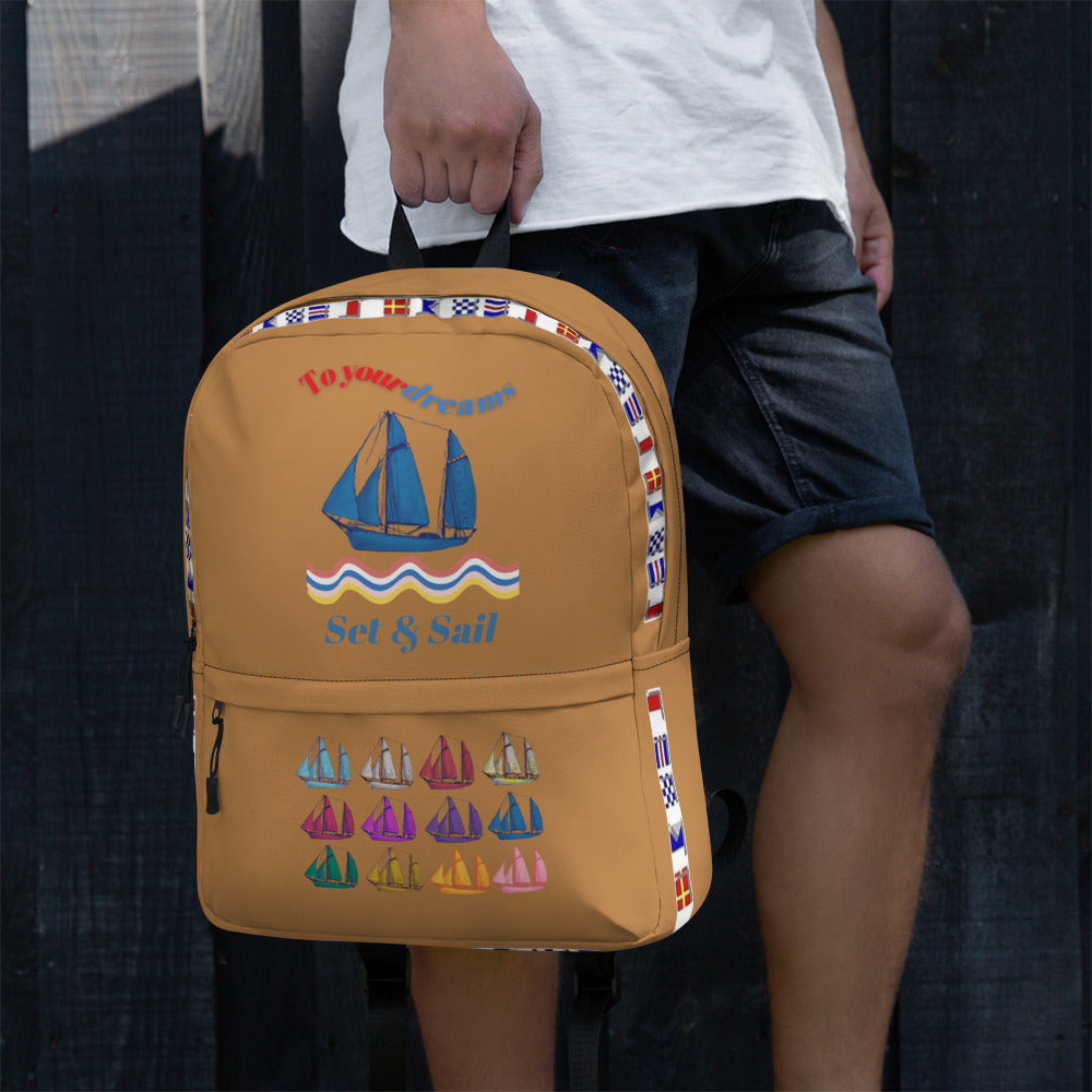 Printful Waterproof Nautical Backpack