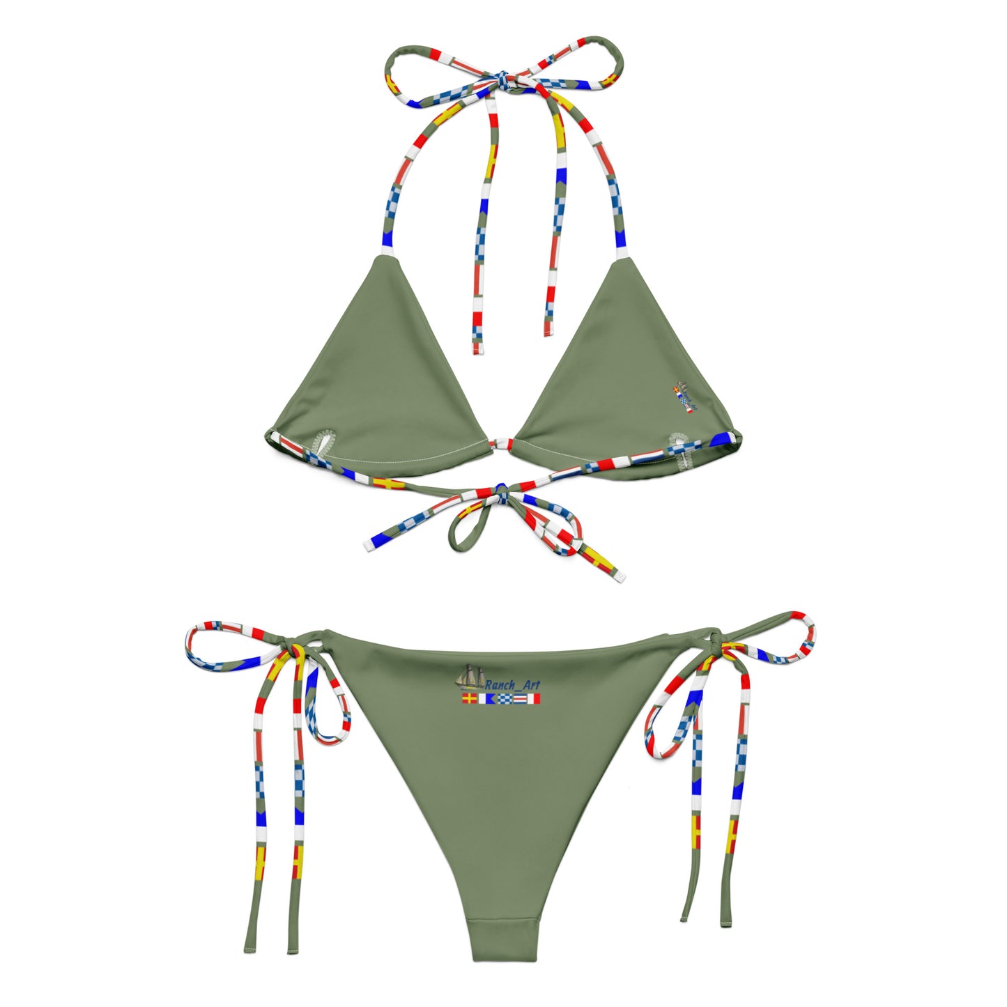 Recycled triangle bikini