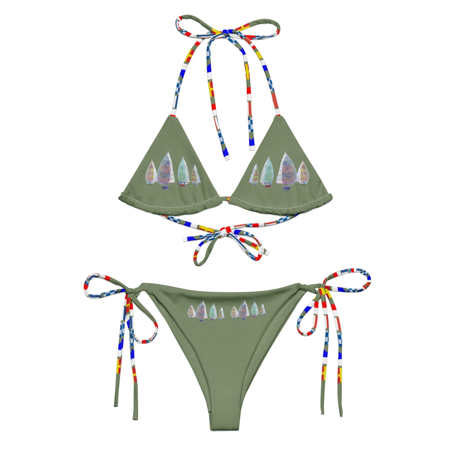 Recycled triangle bikini