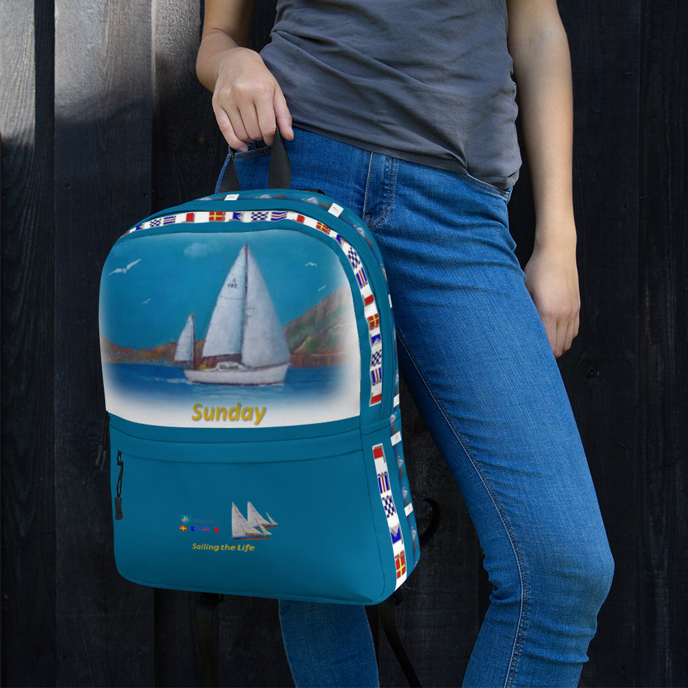 Printful Waterproof Nautical Backpack